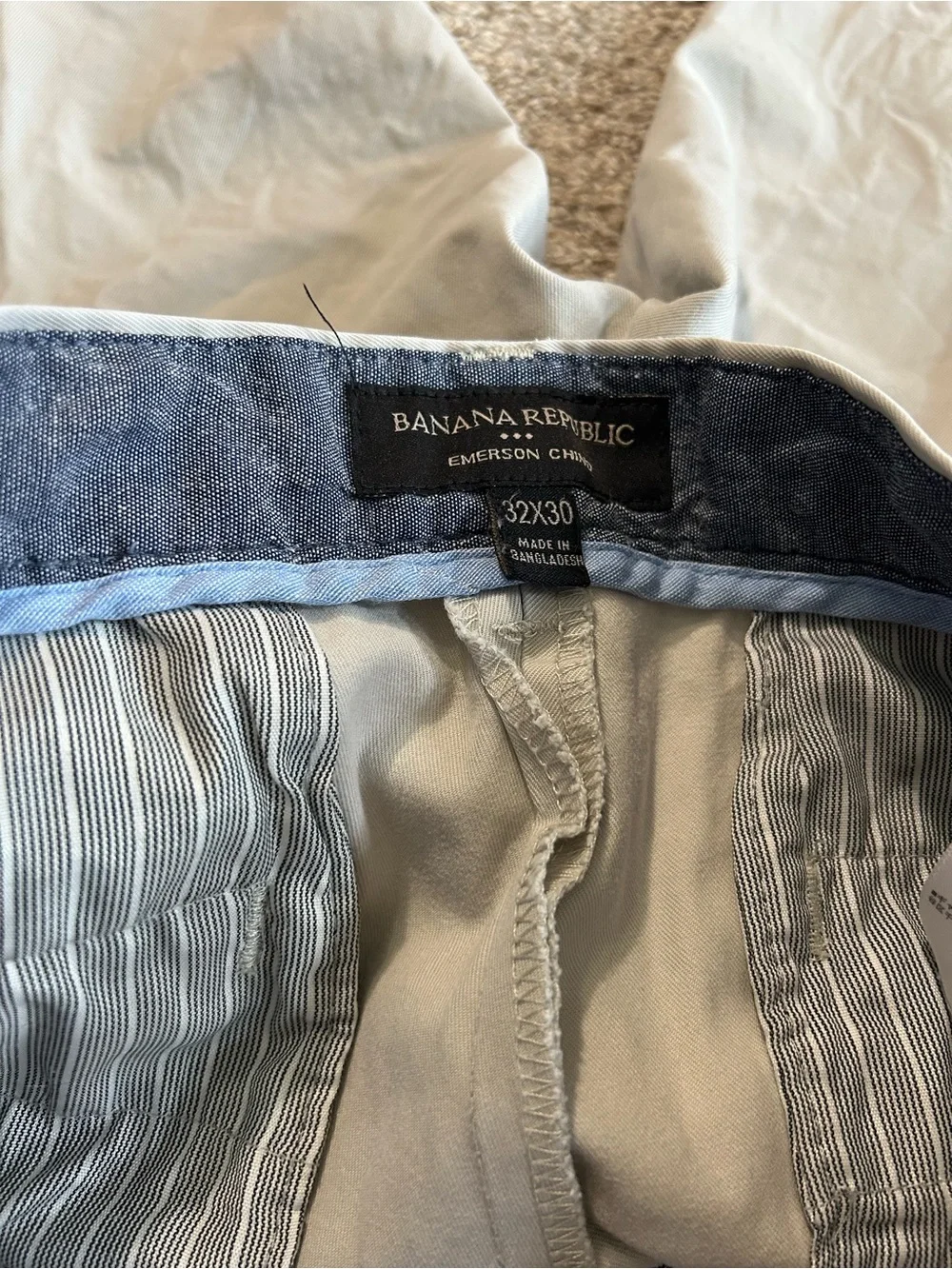Banana Republic Stone/Tan Chino Dress Pants